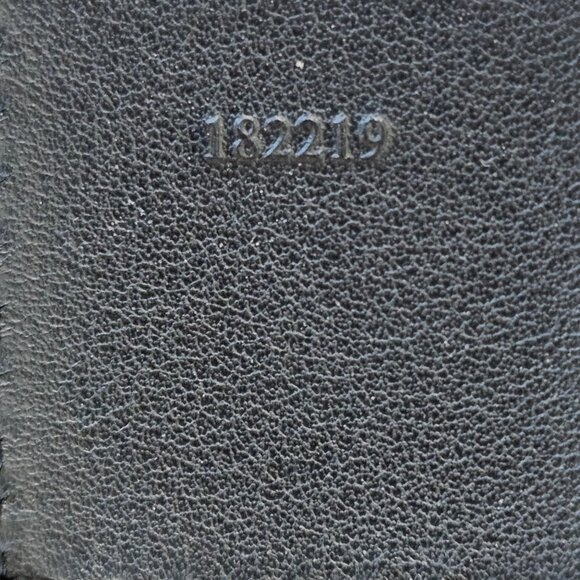 Loewe Logo and Anagram strap - jacquard and leather - blue/white with gold hdw - Picture 4 of 5